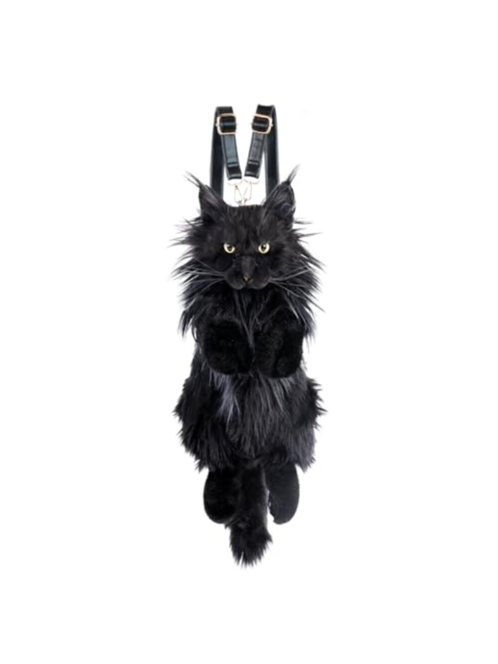 Handmade Realistic Cat Plush Backpack Stuffed Animal Shoulder Bag Travel